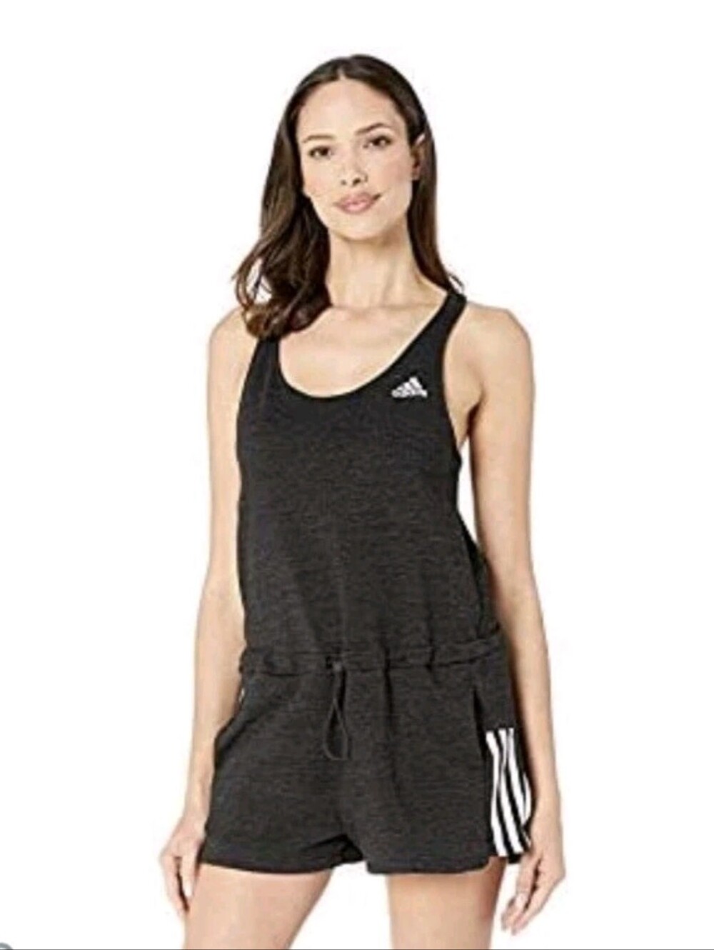 Adidas Women's Charcoal Gray‎ Street 2 Sport Shorts Romper Medium
